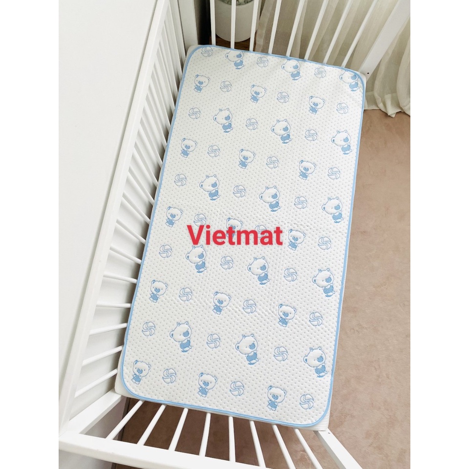 Size 70x100cm tấm lót chống thấm cho bé Vietmat mềm êm, thoáng mát, không nóng bí lưng giặt máy, dùng mấy sấy lâu bền