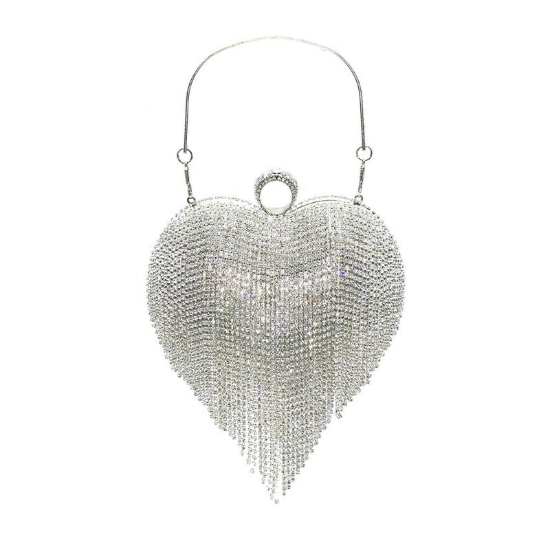 Túi cầm tay đá lấp lánh , có dây đeo chéo , mẫu mới nhất