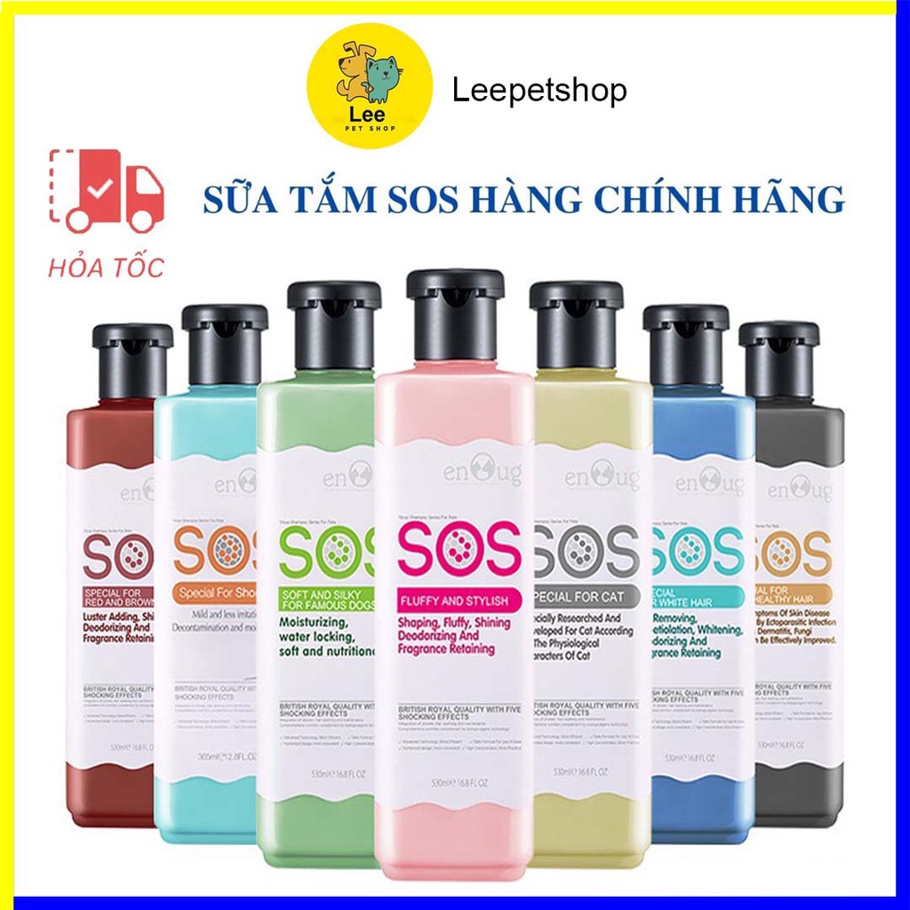 SỮA TẮM CHO CHÓ MÈO SOS 530ml - SỮA TẮM THÚ CƯNG [ CHÍNH HÃNG ]