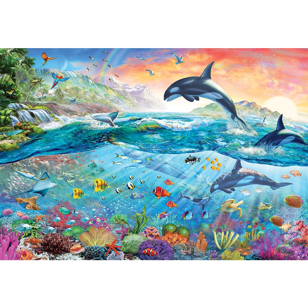 Bộ Tranh Xếp Hình Minh Châu 330 Mảnh – Đại Dương Rực Rỡ (Kích Thước 30x44cm)