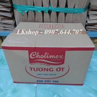 Thùng tương cà Cholimex - Thùng tương ớt Cholimex - loại gói nhỏ 10g