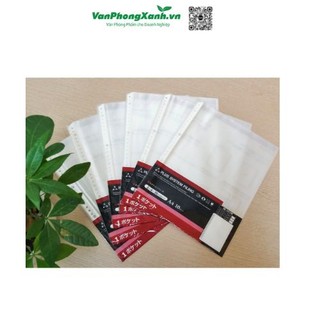Túi sơ mi lỗ (bìa lỗ) A4 dày Plus RE-141PP (10 chiếc/tập)