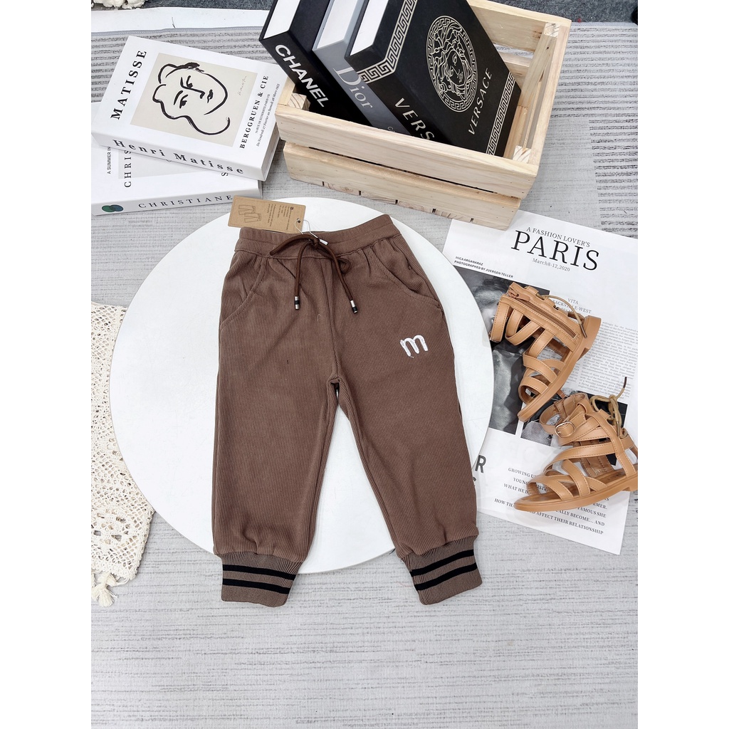 Quần nỉ tăm cho bé, quần dài cho bé KIDGANG