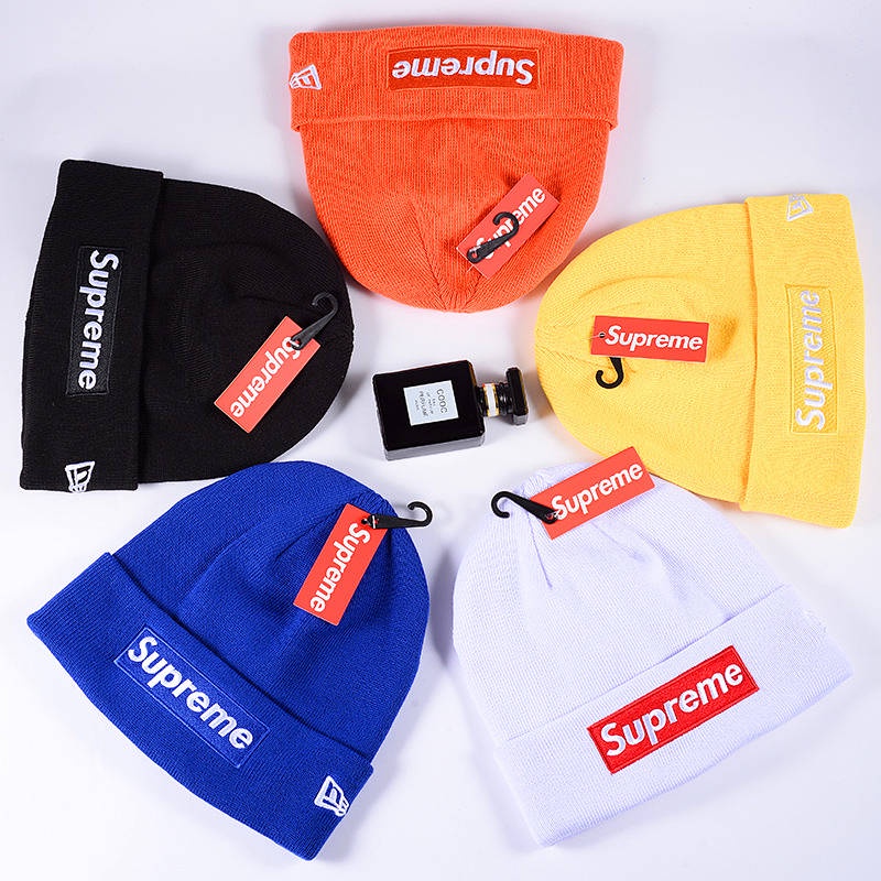 Fashion Brand Sup Knitted Hat Autumn and Winter Men's and Women's Hip Hop Embroidered Wool Hat Outdoor Keep Warm Sports Beanie Hat New Hat 6m2W