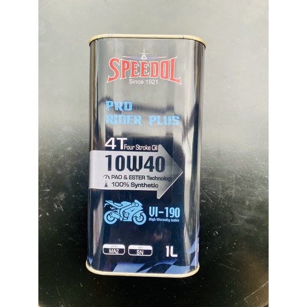 Nhớt SPEEDOL lon nhôm Pro Rider Plus 10w40
