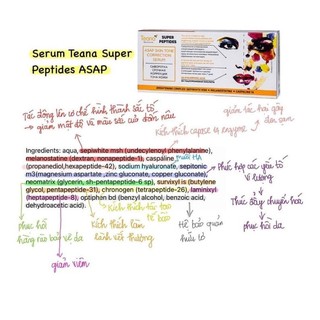 [Date 2024] Set 10 ống serum Teana Super Peptide
