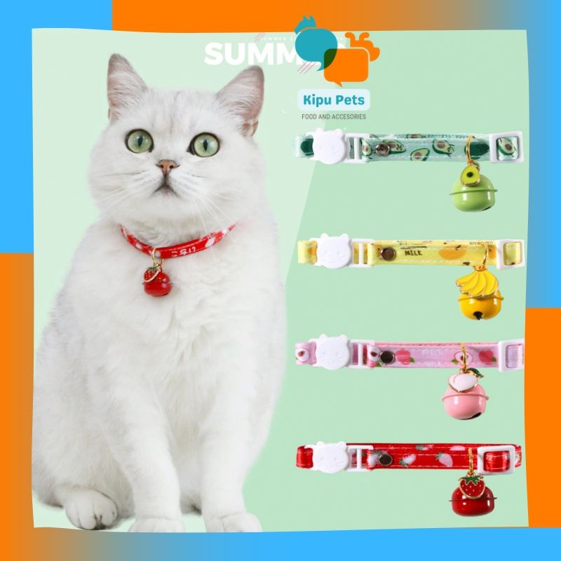 Vòng Cổ Cho Thú Cưng Họa Tiết Xinh Có Chuông Lục Lạc - Vòng Cổ Cho Chó Mèo - Kipu Pets