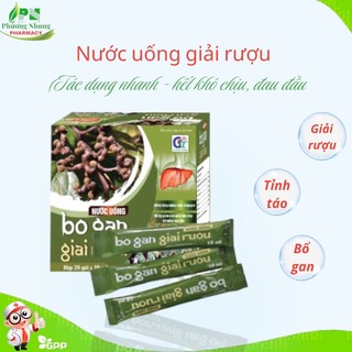 Nước uống giải rượu bổ gan, thanh nhiệt, giải độc