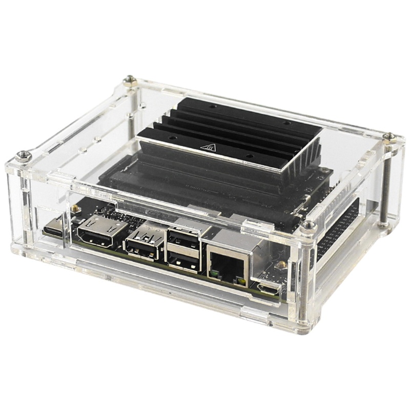 Ốp Acrylic Trong Suốt Có Quạt Làm Mát Cho Jetson Nano B01