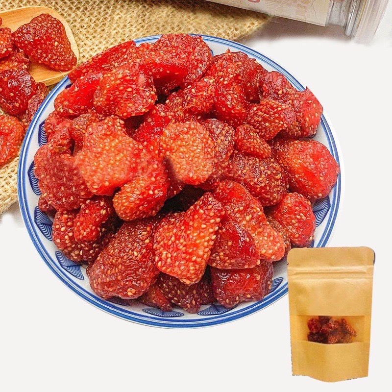 Dâu tây sấy dẻo nguyên vị - Đẹp Da Chống Lão Hóa