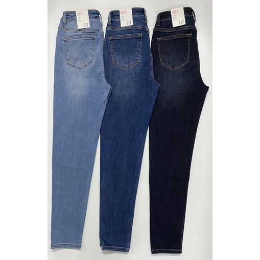 Quần Jean Nữ g.a.p vnxk lưng cao và co giãn mạnh
