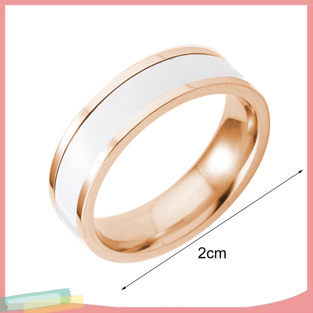 Nhẫn thép titan màu trơn đơn giản thời trang cho nam nữ chất lượng cao