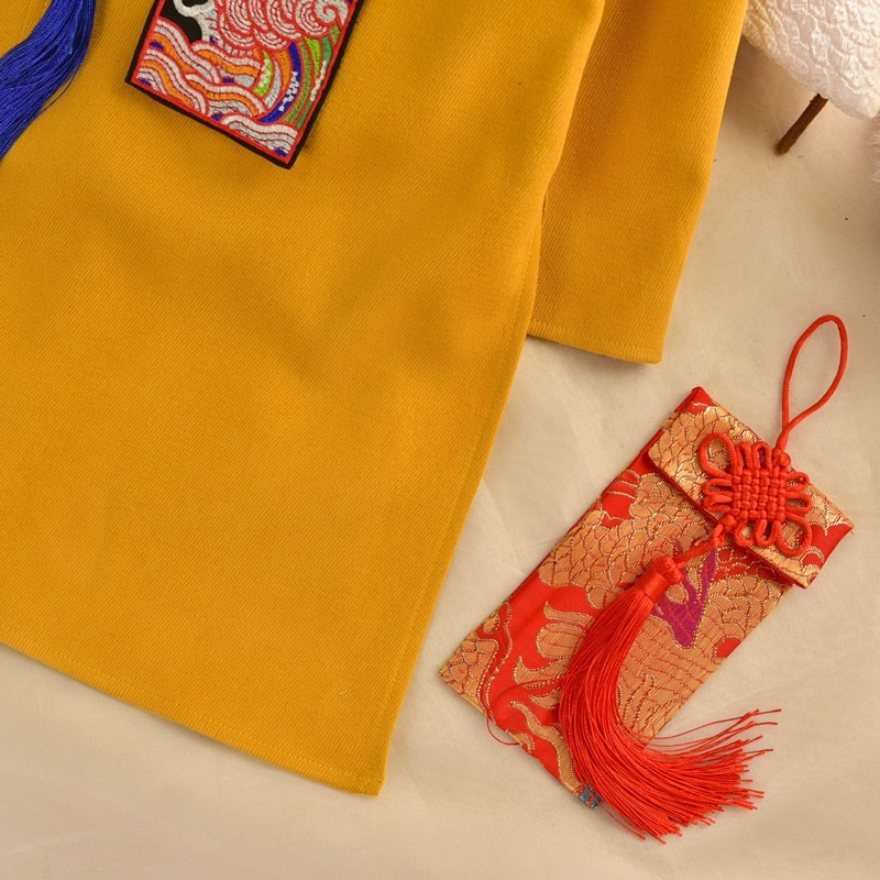 Áo dài cách tân bé trai áo dài tết cho trẻ em size 1 2 3 4 5 6 7 8 KUBIN STORE