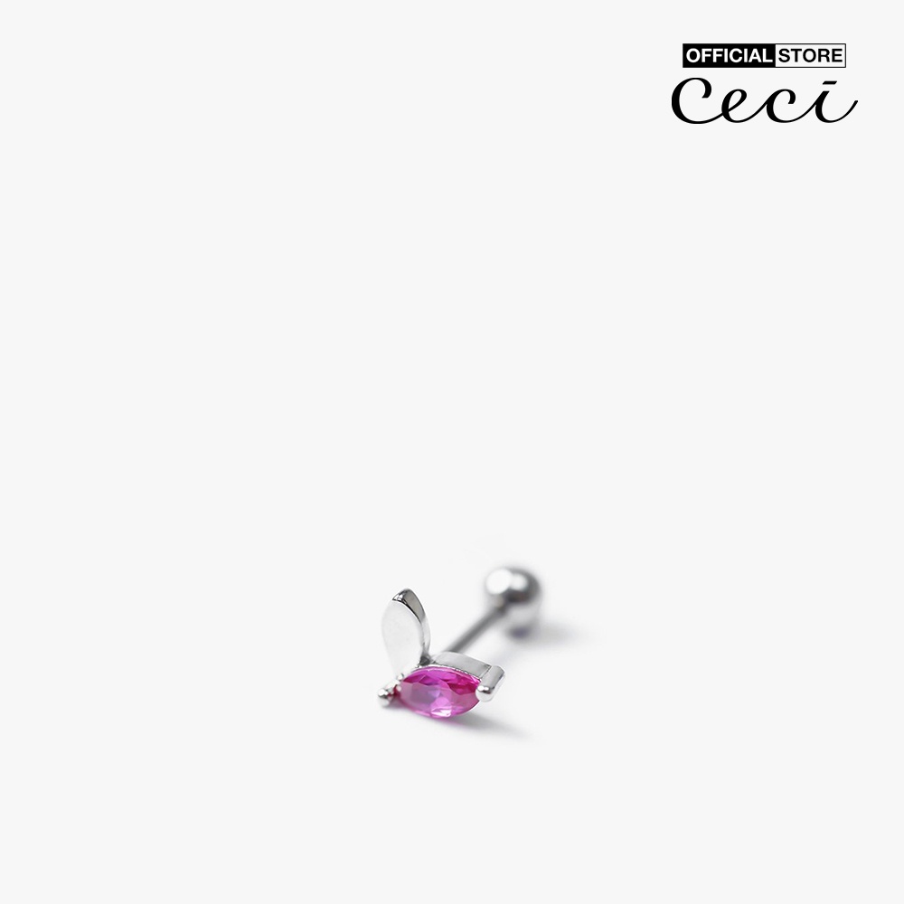 CECI - Khuyên tai nữ xỏ lỗ thiết kế đính đá thanh lịch CC1-04000061-07