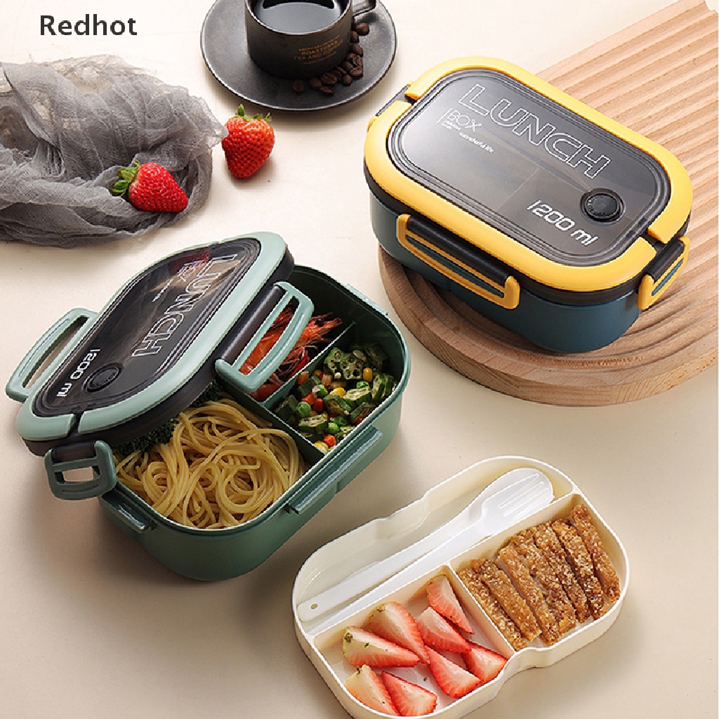 &lt; Redhot &gt; Hộp cơm 2 Tầng Dùng Được Trong Lò Vi Sóng Cho Học Sinh / Nhân Viên Văn Phòng Bán Chạy