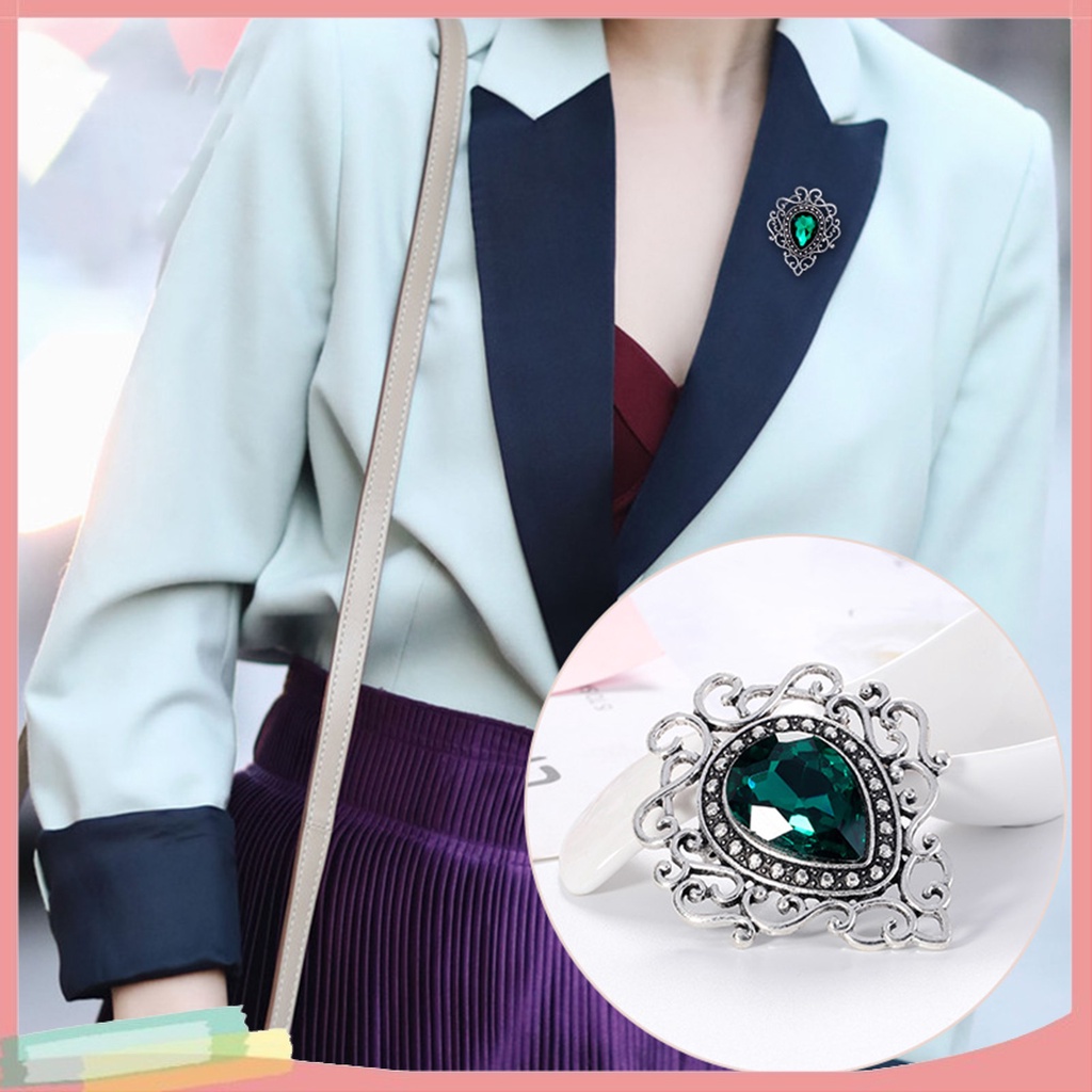 Ghim Cài Áo Hình Hoa Đính Kim Cương Giả Thời Trang Cho Nữ