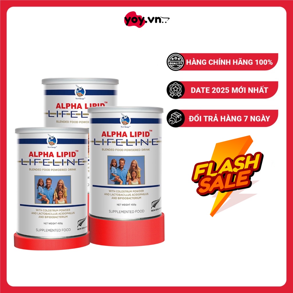 Sữa Non Alpha Lipid Lifeline Chính Hãng Nhập Khẩu New Zealand 450g tăng kháng thể cho Người Bệnh, bà bầu, trẻ em YOY