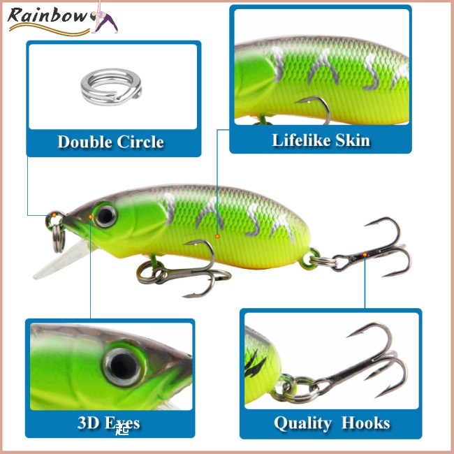 Mồi Câu Cá Giả 50cc 5.3cm / 7.8g Chuyên Nghiệp