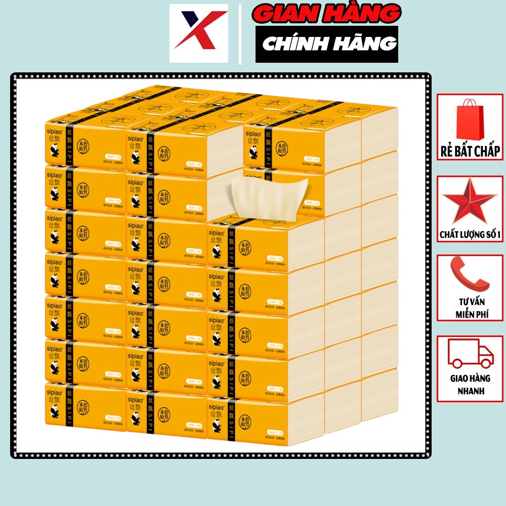 Giấy Ăn Gấu Trúc SIPAO Thùng 30 Gói Hàng VIỆT NAM, HÀNG ĐẸP