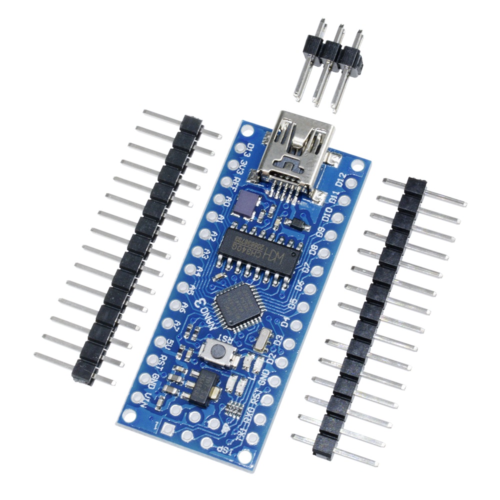 [Reday stock] Bộ điều khiển USB Mini Arduino Nano V3.0 ATmega168 16Mhz 5V CH340G DC 3.3-5V cho Arduino