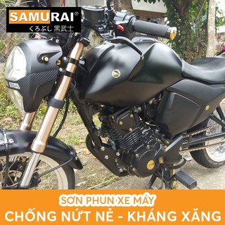 Chai sơn Samurai 109A dạng xịt màu đen mờ, đen nhám ( Flat Black ) 400ml