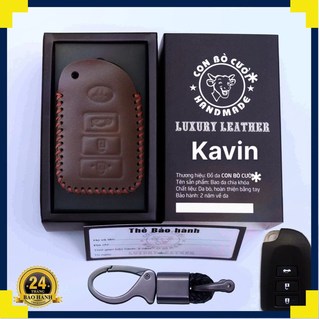 Bao Da Chìa Khóa ÔTô Toyota Vios G . Bảo Hành 24 Tháng, Khắc Tên & SĐT Theo Yêu Cầu.