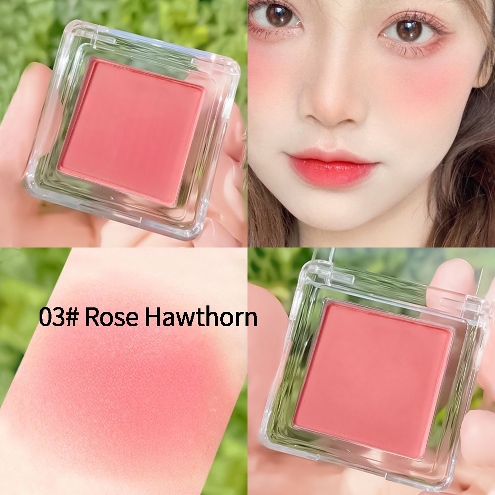 Monochrome Phấn Má Hồng Đơn Sắc Màu Trắng Thuần Khiết Tự Nhiên Tinh Khiết Làm Sáng Da Lì Ánh Sáng Rẻ Cho Nữ