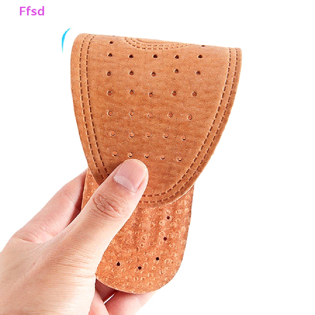 1 Cặp Đế Lót Giày Bằng Da Siêu Mỏng Thoáng Khí Thấm Hút Mồ Hôi Thay Thế Tiện Dụng
