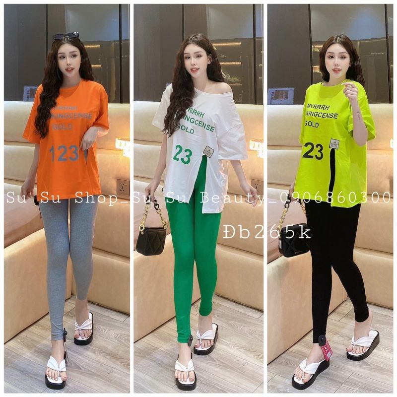 Quần legging trơn co giãn vải porip 4 chiều Full màu
