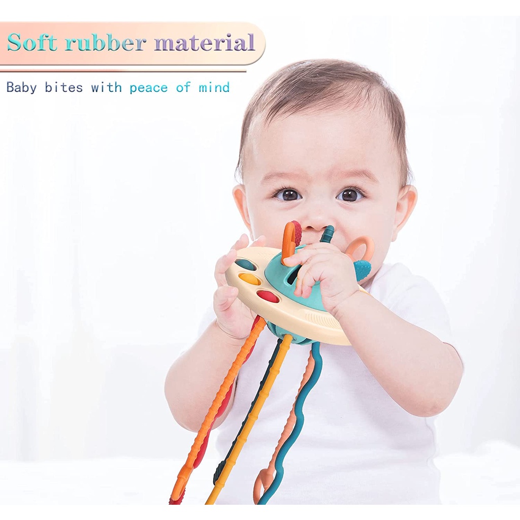Đồ Chơi Dây Silicone 3 Trong 1 Cảm Biến Ngón Tay Cho Bé