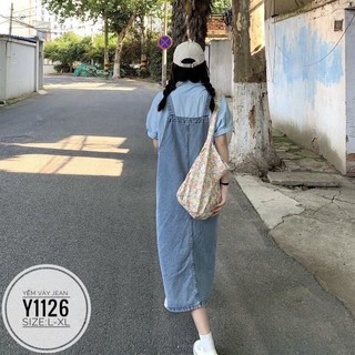 VÁY YẾM JEANS BIGSIZE CAO CẤP