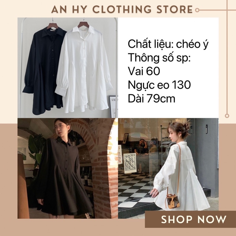 (có bán sỉ,ảnh thật,hoả tốc)🖤 𝐧𝐞𝐰 𝐝𝐫𝐞𝐬𝐬 - LEJA DRESS ☀️ảnh thật ĐẦM SƠ MI BABY DOLL FORM RỘNG