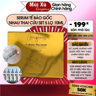 Set Serum Tế Bào Gốc Nhau Thai Cừu Múi Xù Gorgeous 5 lọ 10ml