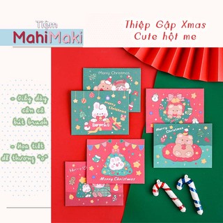 Thiệp Giáng Sinh Gập dễ thương với 12 mẫu khác nhau