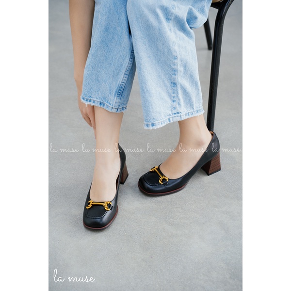 La Muse - Giày loafer cao gót Cruz
