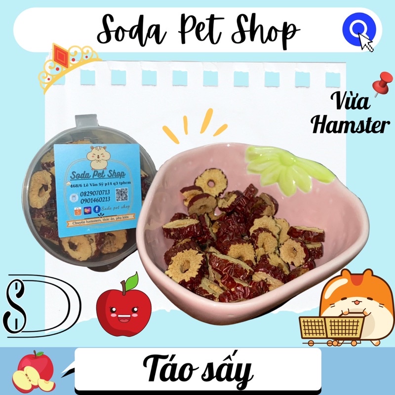 Táo Sấy Lát Cho Hamster