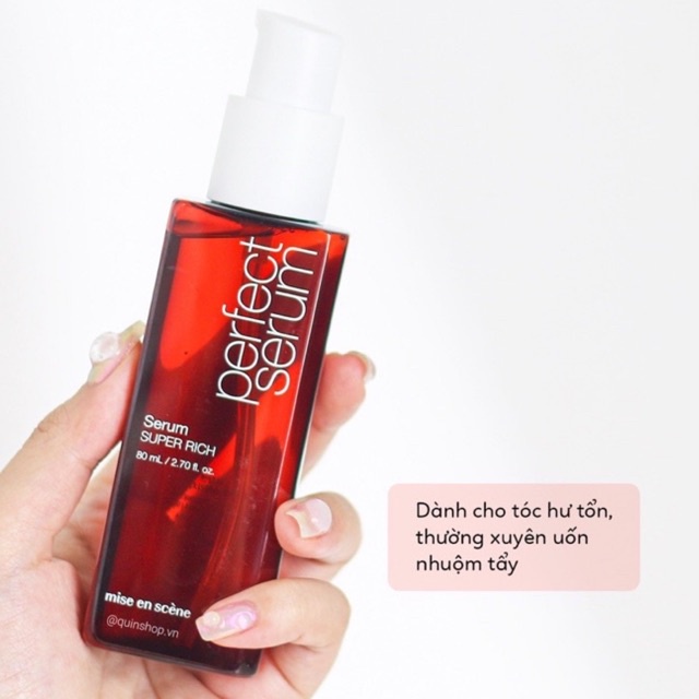 Tinh Chất Dưỡng Phục Hồi Tóc Hư Tổn Missen Mise en Scène Perfect Repair Hair Serum 80ml