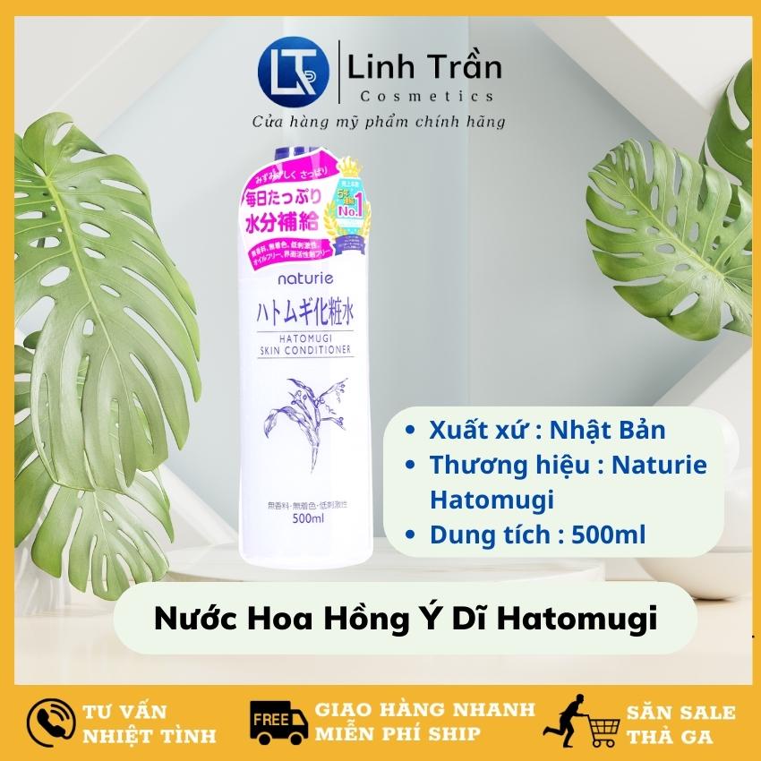 Toner Ý Dĩ, nước hoa hồng Naturie Hatomugi Skin Conditioner hạt Ý Dĩ cấp ẩm làm dịu nhẹ và làm sáng da