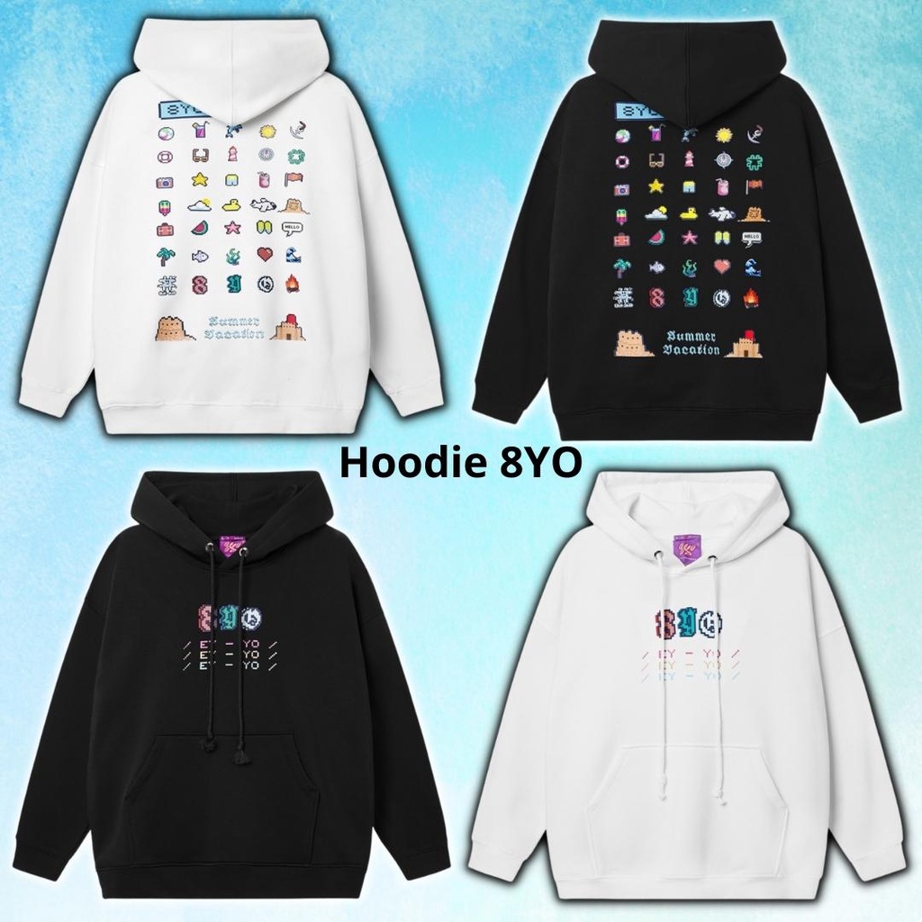 Áo Hoodie 8YO cao cấp VACATION nhiều màu sgenz.studio