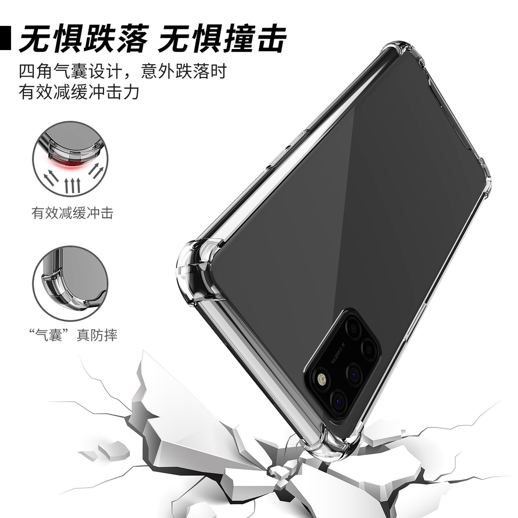 Ốp Lưng chống sốc Samsung S10 Lite 2020 Dẻo Trong Suốt Chống Sốc