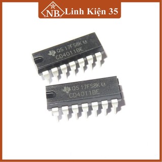 IC đếm CD4011 chân cắm, chân dán 14P