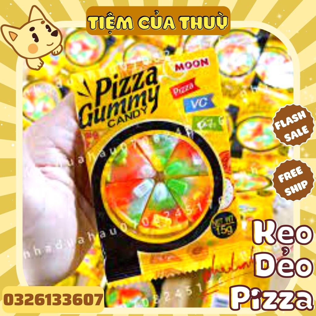 Kẹo Dẻo Pizza Gummy Candy 15G