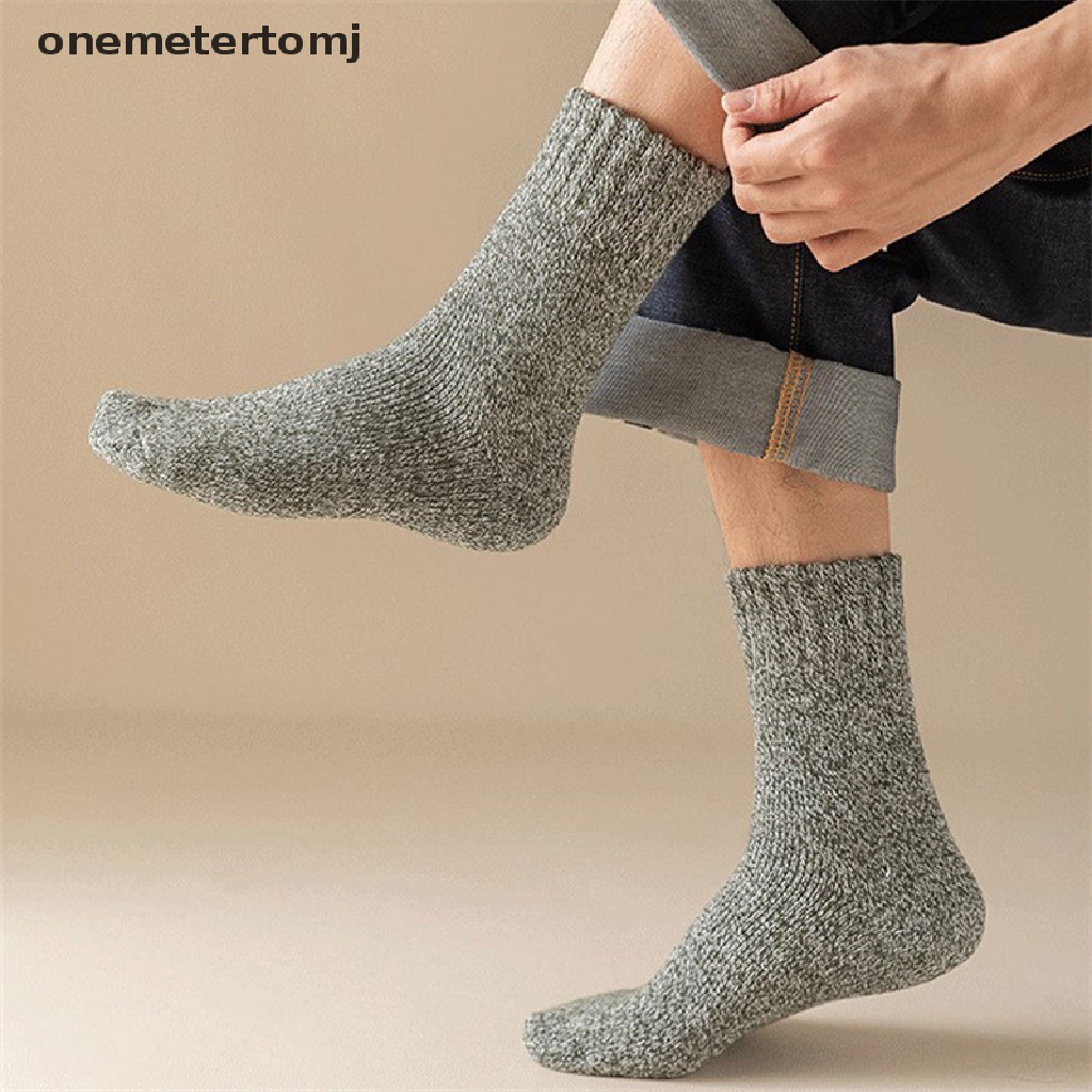 Vớ Len Siêu Dày Màu Trơn Giữ Ấm Mùa Đông Cho Nam