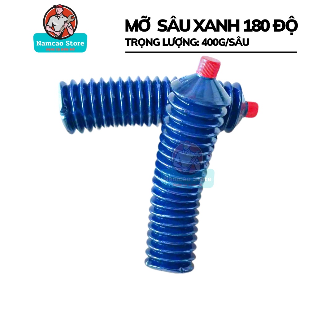 Mỡ sâu xanh (mỡ tuýp) 400g ANOPEC chịu nhiệt 180 độ mỡ sâu lithium L3 bám dính kháng nước thùng 30 sâu