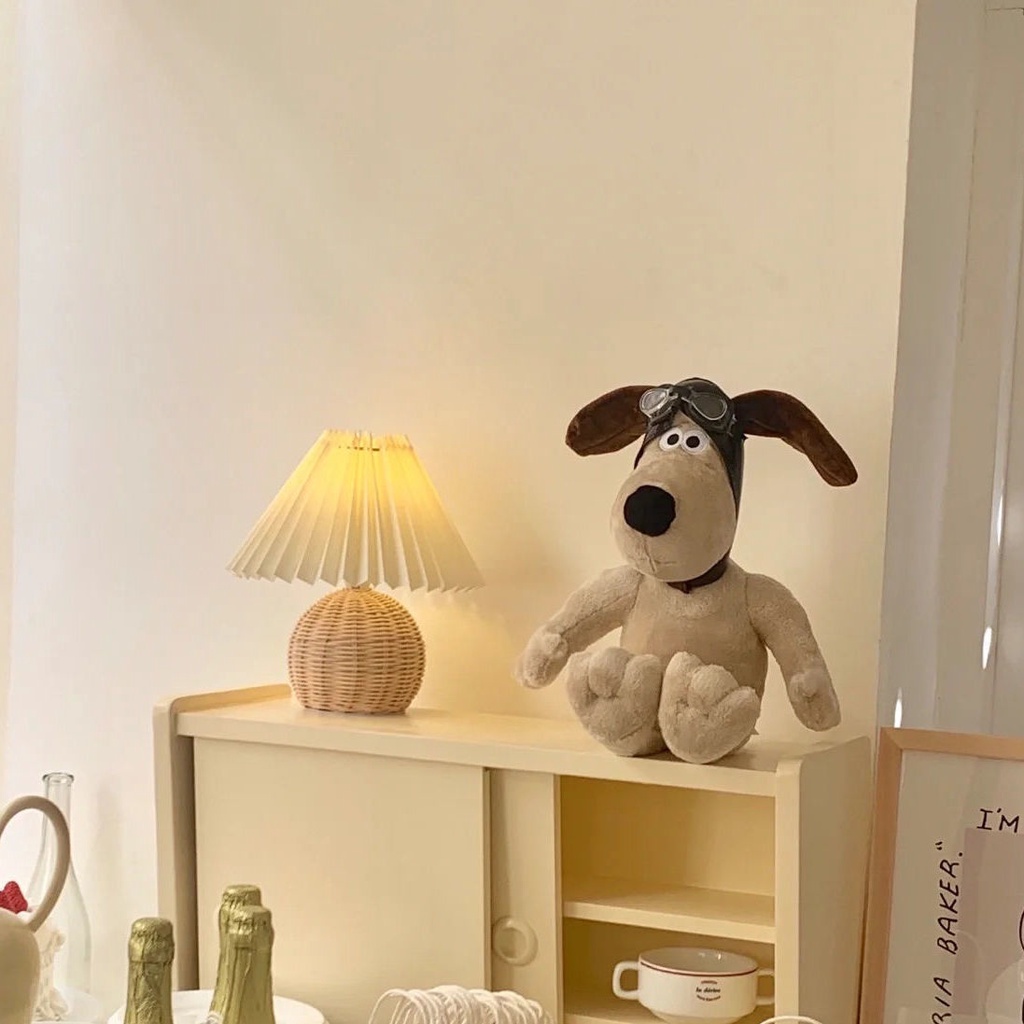 Chó Nhồi Bông Thiết Kế Dễ Thương Xinh Xắn - Phim hoạt hình Hoạt Cắt ngắn Plushie Dog Trang trí nội thất Búp bê tô điểm LUCKYBABY