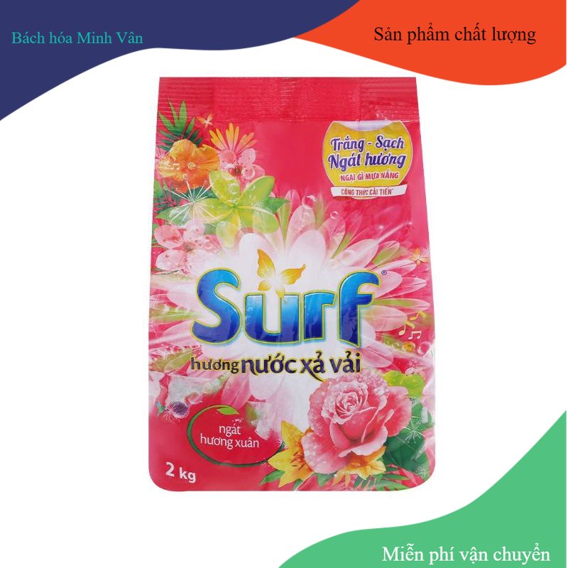 Bột giặt Surft hương nước xả vải hoa thơm ngát gói 2kg