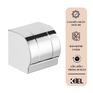 Hộp đựng giấy vệ sinh inox 304 loại kín che chắn nước cao cấp.