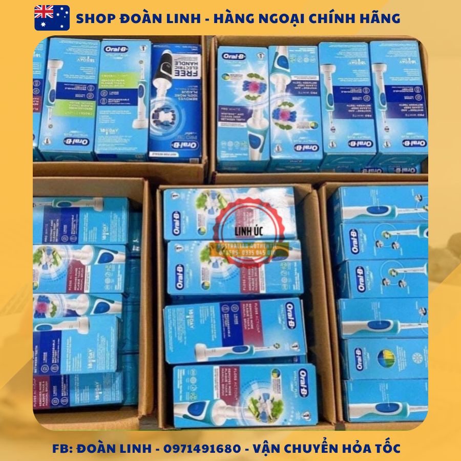 Bàn Chải Điện Oral-B Vitality, Bàn chải điện Oralb Braun Vitality chính hãng trẻ em và người lớn, Mẫu mới, Hàng Úc