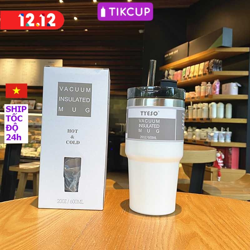 Ly Giữ Nhiệt Tyeso 600ml - 900ml Mới 2022 ( INOX DÀY + KO CHÓC SƠN )
