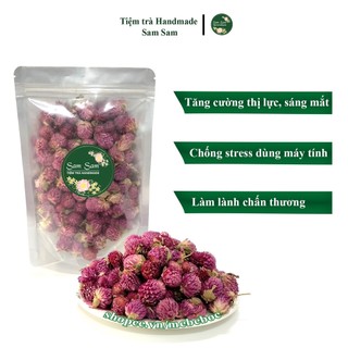 Trà hoa cúc bách nhật sấy khô 200g giúp tăng cường thị lực, làm mắt sáng trong của tiệm trà samsam